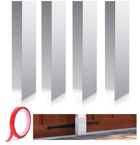 4 Pcs Garage Door Seal Guards Prevent Mice, Voles and Moles from Chewing On The Edges of The Garage Door Seals and Burrowing Into The Garage Door (GD-001)