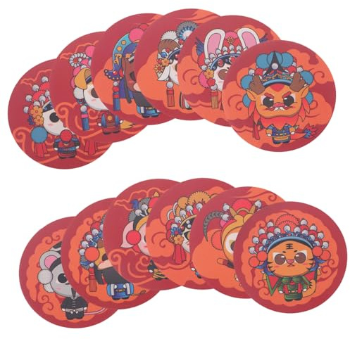 Farbwechselnder Töpfchentrainingsaufkleber 1 Satz Rot Papier | Tierkreis Motive, für Töpfchen und Toilettensitz, Niedliches Cartoon Design