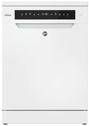 Hoover H-DISH 500 HF 4B7F0W-80 Free Standing Full Size Dishwasher, 14 Place Settings, White, B Rated