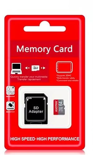 Carte mémoire Micro SD 128 GO Transmission Haute Vitesse, étanche et Antichoc Compatible SDHC Carte TF pour appareils Photo, Ordinateurs Portables, tablettes