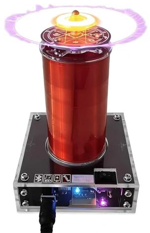Giocattolo da tavolo con altoparlante al plasma ad arco, generatore al plasma ad arco, fulmini artificiali, strumento didattico for esperimenti con generatore ad arco, bobina allo