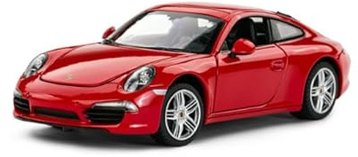 CMJ Porsche 911 Modellauto im Maßstab 1:24 – Rot | Detailgetreue Sammleredition | Offiziell Lizenziertes Produkt