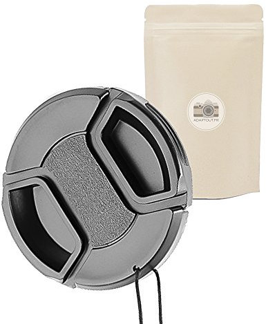 Tapa de la Cubierta de la Lente de 49 mm con Clip de Cierre Delantero para la Lente de diámetro 49 mm Cámara Compatible Todas Las Marcas - Marca Francesa Adaptable