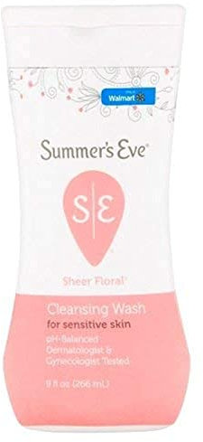 Summer 's Eve Sheer Floral Cleansing Wash für empfindliche Haut, 9 Fl Oz