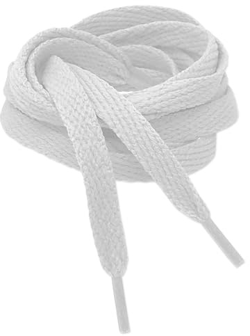 Kilter Flat Trainer Shoelaces - Arctic White - 120 cm - 47 inch (1 Pair)