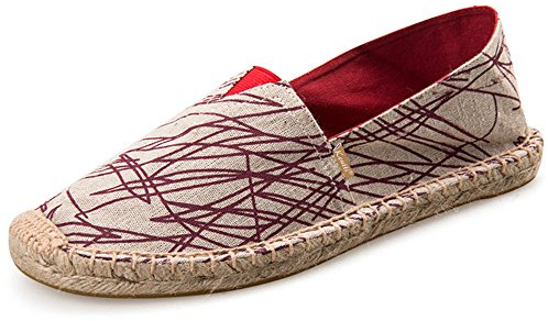 Kentti Alpargatas Plana Color Line para Hombre Rojo 42 EU