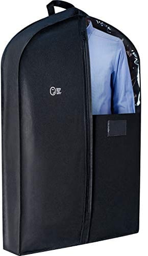 Luxury Storage Garment Bag for Men and Women Shirt, Blouse, Wool Sweater, Suit Jacket | 40 Inch + 5 Inch Gusset | Premium Hanging, Breathable, Foldable Clothes Protector and Travel Cover