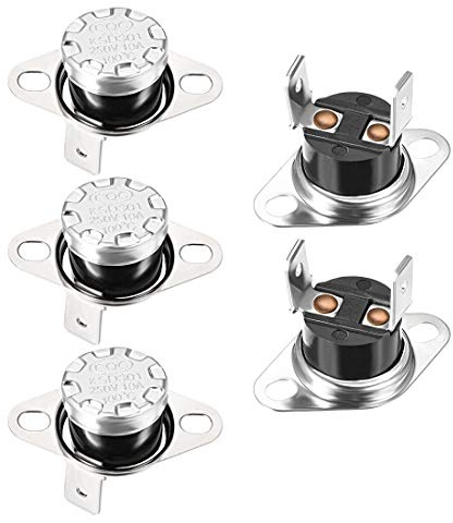 sourcing map Interrupteur contrôle température KSD301 thermostat 100°C 10A normalement fermé NC 5Pcs