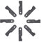 SECURA 8x Lame compatible avec MTD 12,5/76 134K675C678 Tracteur de pelouse