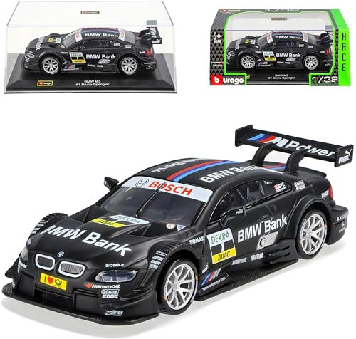B*M*W 3er M3 E92 DTM Bruno Spengler B*M*W Bank Schwarz Nr 1 Team Schnitzer 1/32 Burago Modell Auto