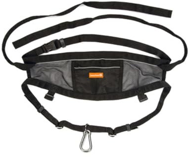 Beeztees Handfrei Joggingset - Hundesport - Nylon - schwarz 73-115cm
