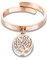 Bague Femme Pendentif Arbre de Vie - Bague Ajustable en Argent et Or Rose - Cadeau Anniversaire Saint Valentin Femme