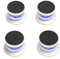 fasient1 4 Sets Speaker Spikes,Shockproof 45mmx33mm Isolation Feet Stand Speaker Spikes Pads Shock Base Pad for Amplifiers,Turntables,CD/DVD Players,Recorders,etc.(Silver)