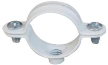 ING FIXATIONS Collier Simple Blanc Fixation de tuyauteries-Ø 26 mm-Boite de 50 pièces-A141590