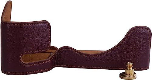Rieibi Alpha 7 IV Camera Case, Genuine Real Leather Half Case for Sony a7 IV a7S III A1 Digital Camera, Protective Case for Sony A7M4 A7SM3 Alpha 1