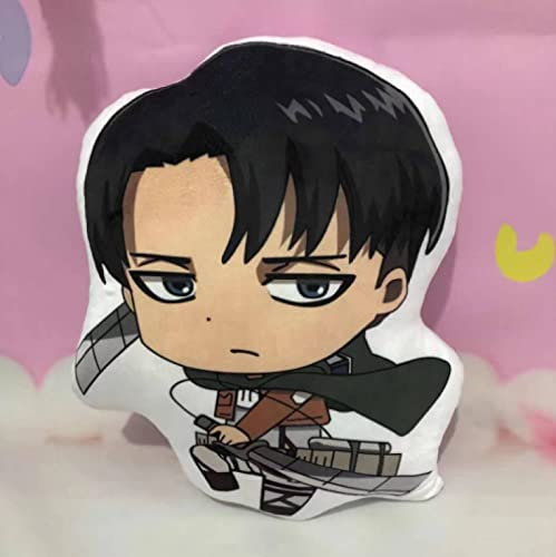 JunziWing Zwei Dimensionen Plüschpuppe, Anime Sofakissen Stofftiere, Kind Mädchen Geburtstagsgeschenk 40Cm Levi Ackerman 2