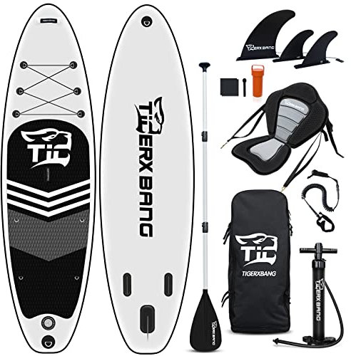 TIGERXBANG SUP Board Stand Up Paddle Board |320x82x15cm | für Erwachsene/Kinder| ISUP Surf-Komplettset