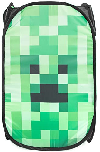 Jay Franco Minecraft Creeper 80L Pop-up-Korb Wäsche oder Spielzeug