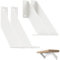 ChasBete Staffe per Mensole Pesanti, Reggi Mensola da Muro, Reggimensola Bianco per Carichi Pesanti, 20cm 4Pezzi