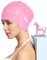FUNOWN Badekappe für Frauen, Silikon-Langhaar-Badekappe für Frauen, Badekappe für Lange Kurze Haare, Frauen, Männer (rosa)