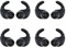 Create idea 8 x Kopfhörerhaken Ohrhörerabdeckungen aus Silikon-Ohrhaken, kompatibel mit AKG, kompatibel mit Sennheiser-Ohrhörer-Abdeckung, Ersatz für Kopfhörer, Headset in Schwarz