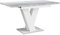 MEBLINI Esstisch Ausziehbar - Esszimmertisch Modern - Küchentisch - Säulentisch - Ausziehtisch - Dining Table - Esszimmertische - 120-160x80x75cm - MASIV - Weiß Matt/Betonoptik