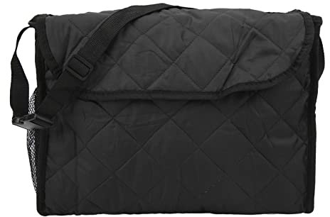 TOPINCN Rollstuhl-Aufbewahrungstasche Zum Aufhängen, Rollstuhltasche, Große Walker-Tasche, Multifunktionales Rollstuhl-Armlehnen-Zubehör für Scooter-Trolley(Schwarz)