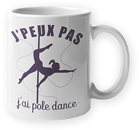 Encre et créations Mug céramique - J'peux pas, j'ai pole dance