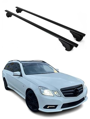 OMAC Dachträger für Mercedes E Klasse S212 Kombi 2010-2016 Stahl 2X Schwarz