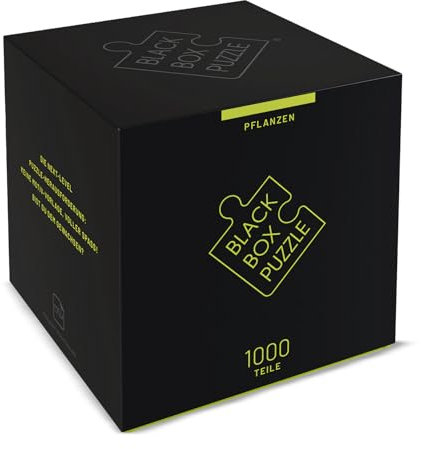Black Box Puzzle 1000 Teile, Blackbox Puzzel mit Überraschungs-Motiv ohne Vorlage, Impossible Puzzle schwer für Erwachsene und Kinder ab 14 Jahren, Puzzle Box Pflanzen 2022 Edition