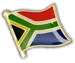 Clj Charles Le Jeune South African Flag Floating Pin – South African Flags – Quality Finish – Pin – Pin – Badge – AFRICA Pins, Multicolored, One size
