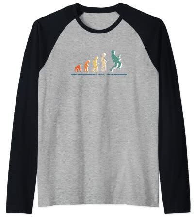Vintage Retro Evolution Gitarre Player Man Rock Music Gitarre Raglan