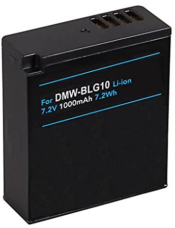 Akku für die Panasonic Lumix TZ101 TZ202 TZ91 TZ81 und GX80 kompatibel mit Panasonic DMW BLG10 / BLG10e (1000mAh)