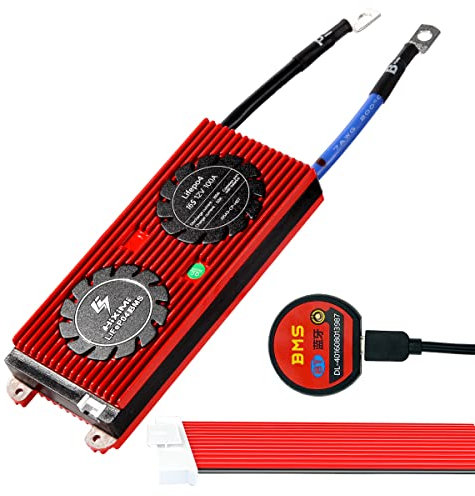 LiFePO4 BMS 16S Bluetooth 48V 100A Lithium Eisen Phosphat Batterie Management System Schutz Board mit Balance Leads Drähte für LiFePO4 3.2V Zellen Batterie Pack