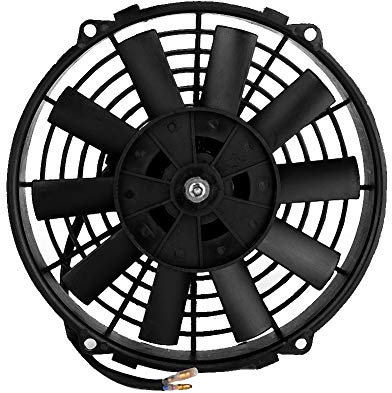 Kit di Montaggio Ventola di Raffreddamento del Radiatore Elettrico da 9 Pollici Ventola di Raffreddamento Sottile Universale Ad Alte Prestazioni con Kit di Montaggio 12V 80W