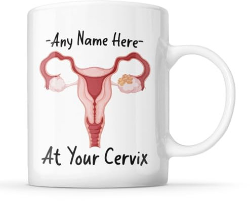 McMug - Personalised - Any Name - at Your Cervix - Doctor/Midwife/Nurse Mug, Ceramic, 11fl.oz.