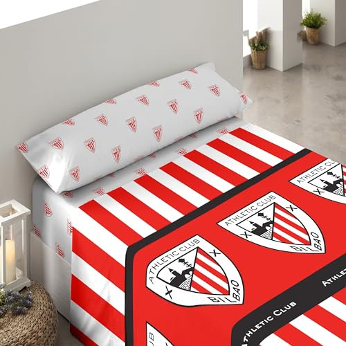 ASDITEX Juego de sábanas 3 Piezas Athletic Cama 105 cm. (sábana 180x270 cm.- Bajera 105x200+28 cm. y Almohada 45x125 cm.)