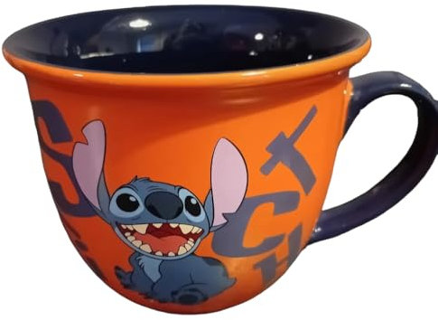 Disney Store USA Stitch Orange Lipped Mug