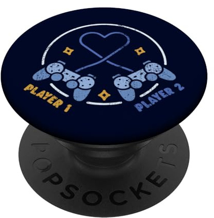 Manettes de jeu assorties pour joueur 1 joueur 2 PopSockets PopGrip Interchangeable