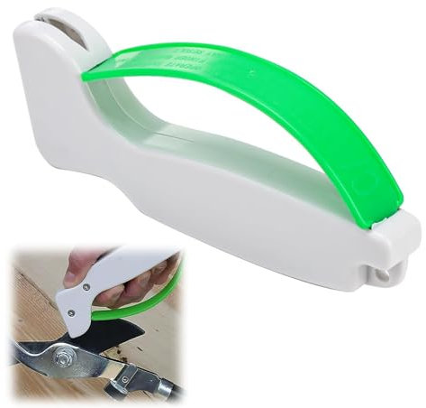 Afilador de cuchillos manual profesional en carburo de tungsteno: perfecto para cuchillos de cocina, herramientas de jardín y más, diseño ergonómico, fácil de usar, 150x50x60 mm