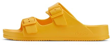 Sandalia Básica Verano Hombre y Mujer Eco-Friendly Vegana con Doble Cinta y Hebilla para Piscina y Playa - Modelo EVA Flat