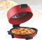 FURLOU Pizza Maker, Pizza Maker Horno eléctrico para Pizza, 40 cm de diámetro, Horno para Pizza Interior, calefacción de Doble Cara, Controles de Temperatura Ajustables, Pizzas/panqueques