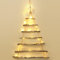 KUPITM6 Holzleiter Tannenbaumm, Wanddeko Weihnachten Holzstrickleiter, Weihnachtsbaum Leiter zum Aufhängen Adventskalender Deko, Holz Baum Weihnachtsbaum Hängedeko für DIY Heimdekoration