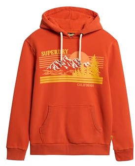 Superdry Herren Outdoor Hoodie mit Grafikstreifen