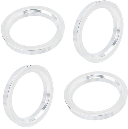 IGTOPS Set di 4 anelli di centraggio per auto, in lega di alluminio, distanziatori (73,1 – 57,1 mm)