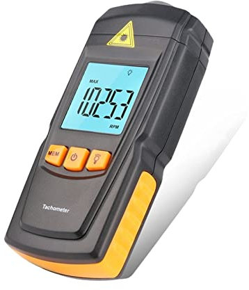 Lampe stroboscopique numérique, stroboscope, Rz Tachymètre numérique portable sans contact LCD Tachon RPM DÉTECTEUR DE METER Plage de mesure de 2,5 à 999999 9rpm GM8905 pour la détection des pannes d'