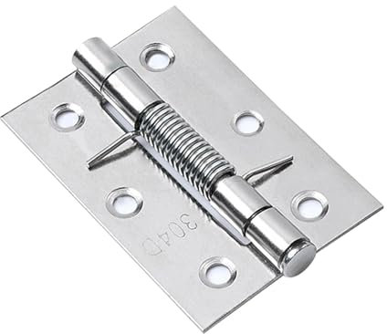 Kuntesetty 6pcs Self Closing Spring Door Hinge, Spring Loaded Hinge, Heavy Duty Accessories, 3 Inch
