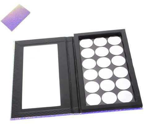 Ipetboom Shimmer Eyeshadow Palette Magnetic Palette Mirror Portable Travel Case