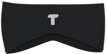 TIYA Running Headband Women Winter Fleece Ear Warmer for Cycling, Jogging, Hiking - Black
