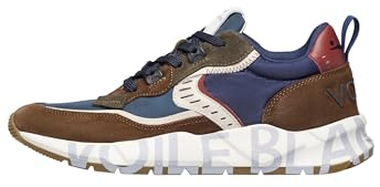 VOILE BLANCHE Sneakers aus Veloursleder und Gewebe, braun- 44